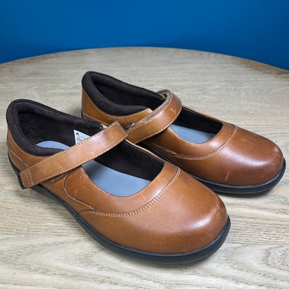 New! Anodyne No. 19 Women's Casual Mary Jane Shoes Brown Leather Size 9XW